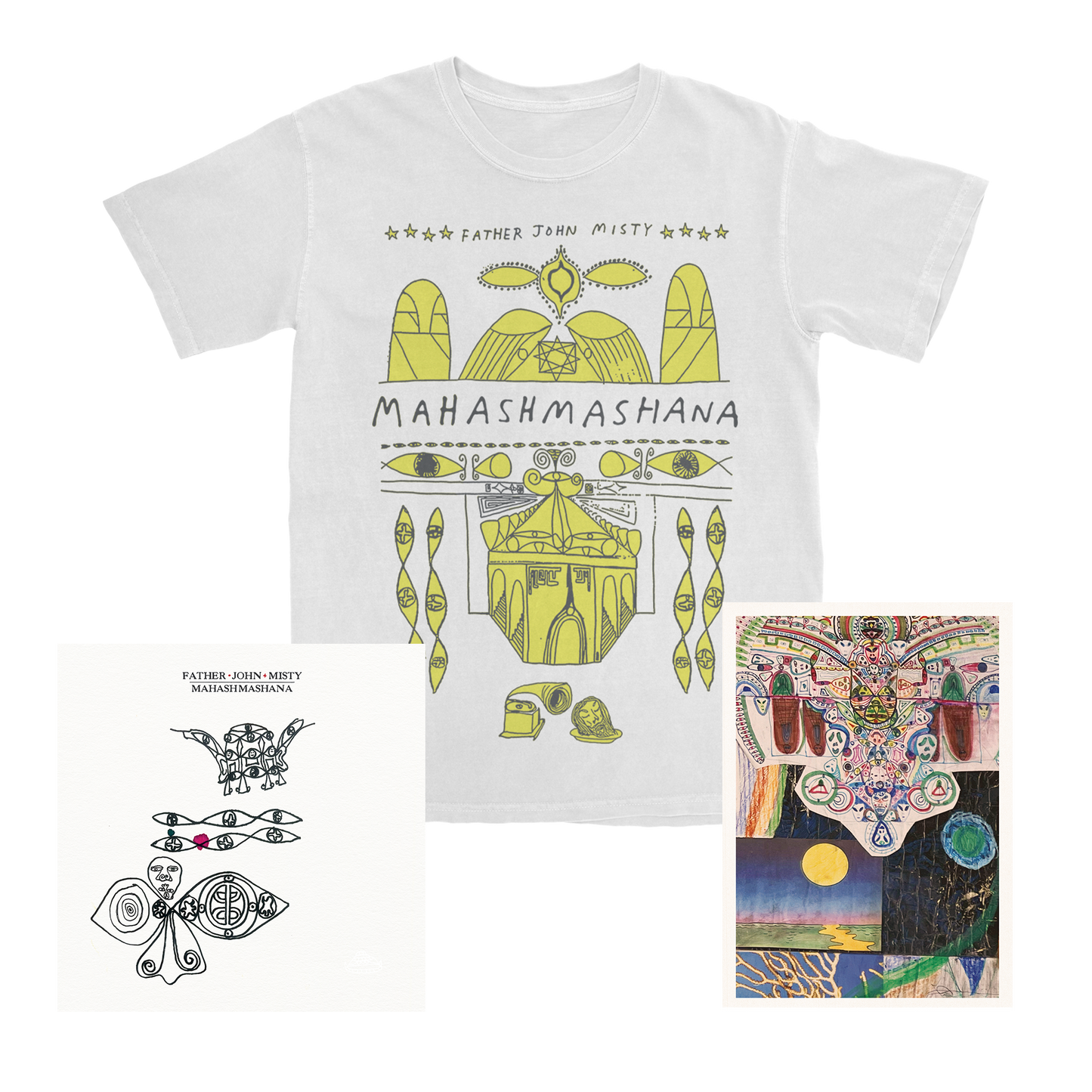 Mahashmashana | The Elves Tee + Album Bundle (with signed artcard)